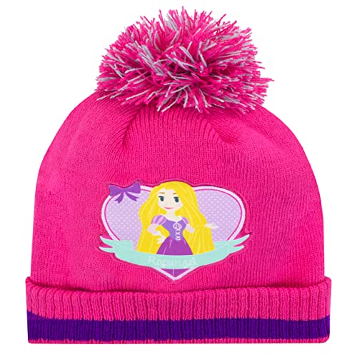 Disney Kids Winter Hat and Gloves Set Rapunzel Pink One Size2