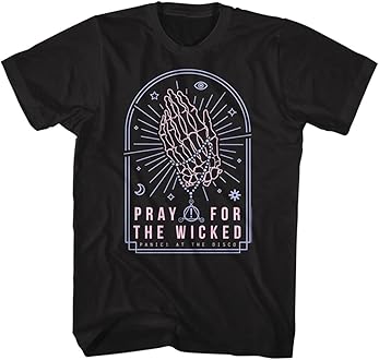 Panic! At The Disco Tシャツ ブラック Amazon.com: Panic! At The Disco - Lightning T-Shirt