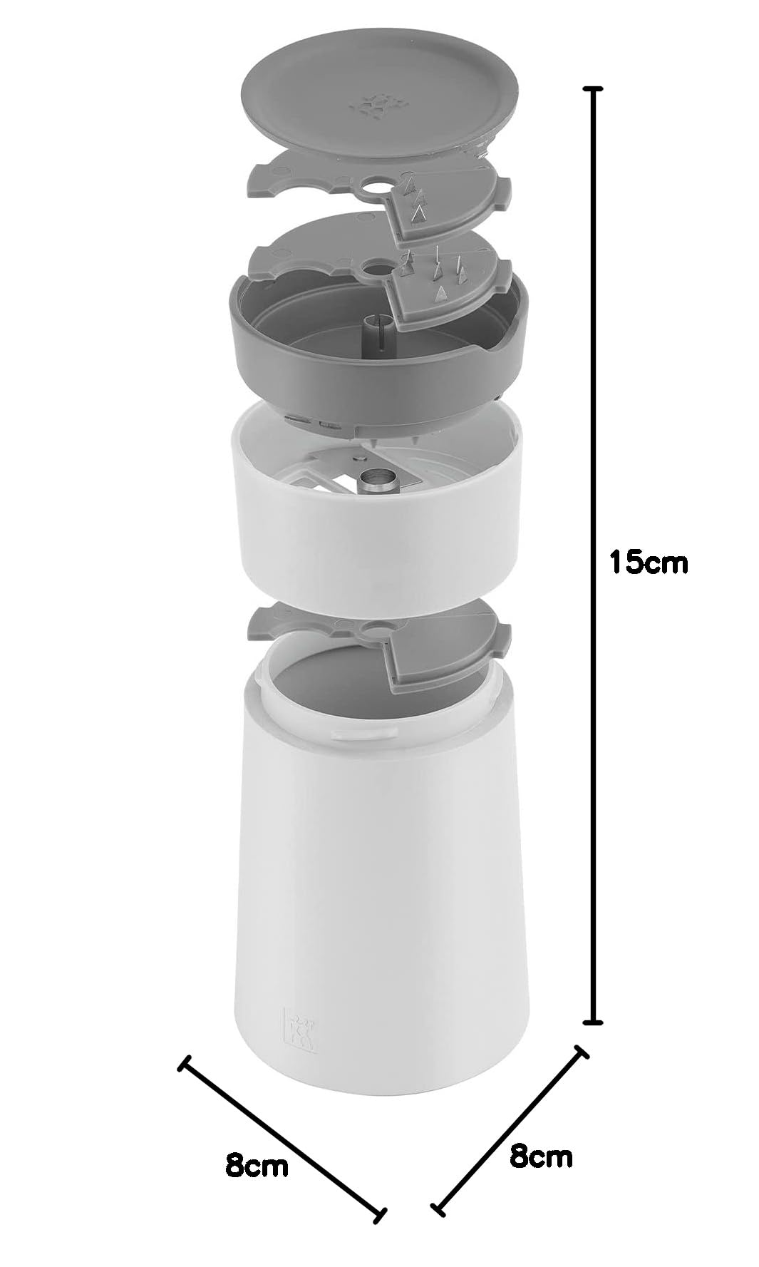 ZWILLING Z-Cut Spiralny Obieracz do makaronu warzywnego, 8 x 15 cm, stal nierdzewna, tworzywo sztuczne, szary