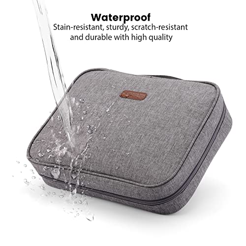 Gutliebe Large Pencil Case With Compartments, Xxl Marker Case Extra Big Capacity Multi-Functional Waterproof Portable For Artist School Student Boys Office Adult Bible Cover (Grey) #TOP3