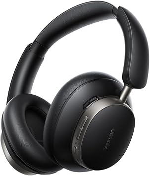 UGREEN HiTune Max6 Studio Pro Hibrit Aktif Gürültü Engelleyici Kablosuz Kulak Üstü Kulaklık, 100 Saat Çalma Süresi, Siyah, 55687