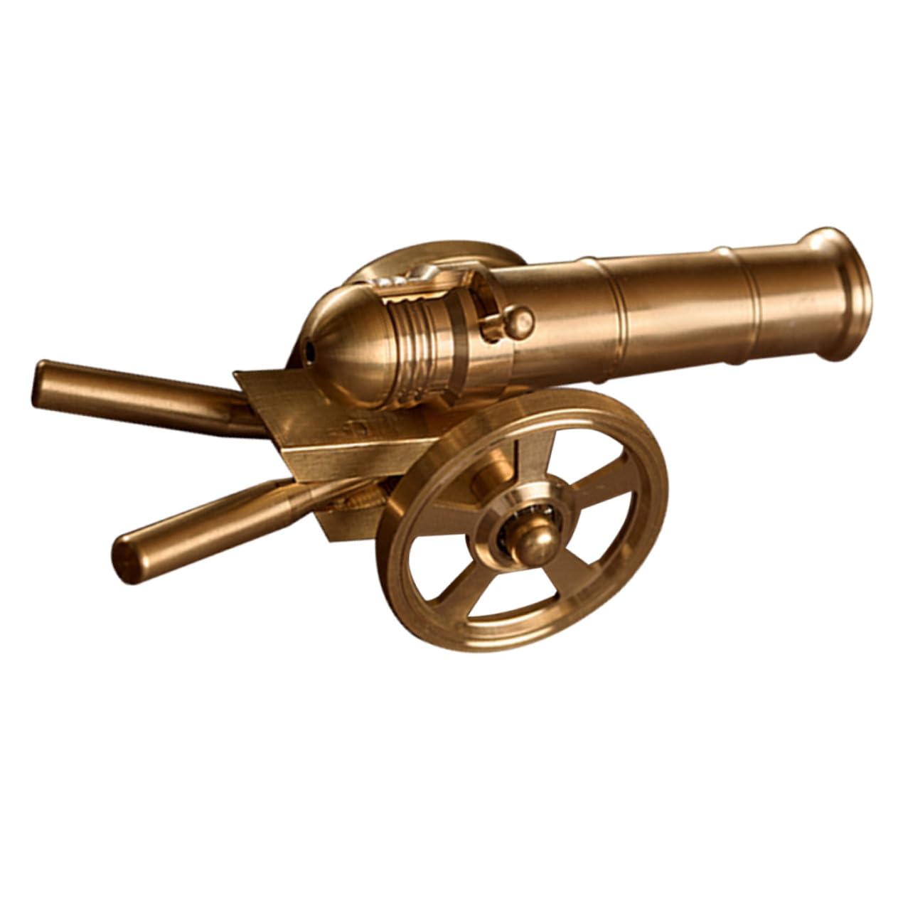Pièce d'artillerie miniature en laiton Uonlytech ornement de style rétro pour salon
