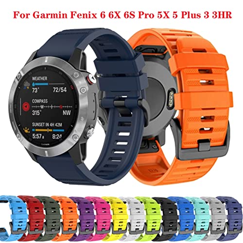 Correa EasyFit 22mm para Garmin Fenix 7 y 6 Pro en silicona de alta resistencia 2
