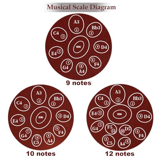 Steel Tongue Drum Ethereal Drum Metal Instrument 22in 10 Notas miniatura 7