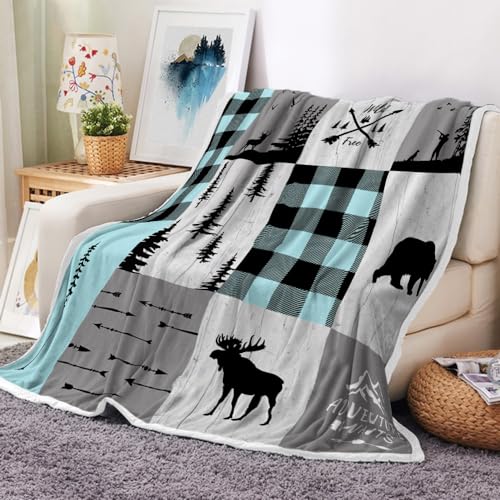 Retro-Cabin-Rustic-Throw-Blanket-Bear-Deer-Country-Hunting-Wild-Animal-Cozy-Warm-Soft-Bed-Couch-Blanket-Western-Farmhouse-Vintage-Flannel-Throws-and-Blankets-50-x-60-Inch Retro Cabin Rustic Throw Blanket Bear Deer Country Hunting Wild Animal Cozy Warm Soft Bed Couch Blanket Western Farmhouse Vintage Flannel Throws and Blankets 50 x 60 Inch