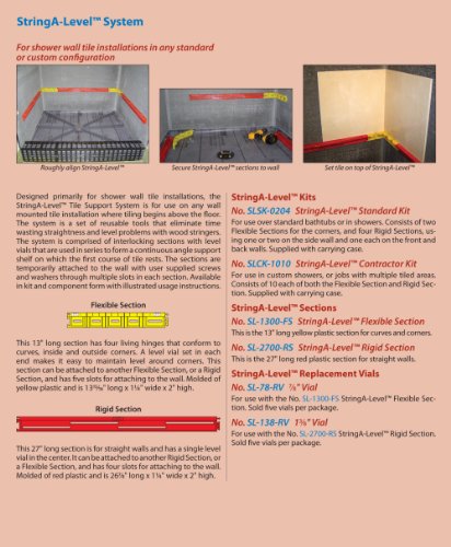 Mark E Industries Sl-1300 String-A-Level 13-Inch Flexible Section, 2 Pieces, Yellow #TOP2