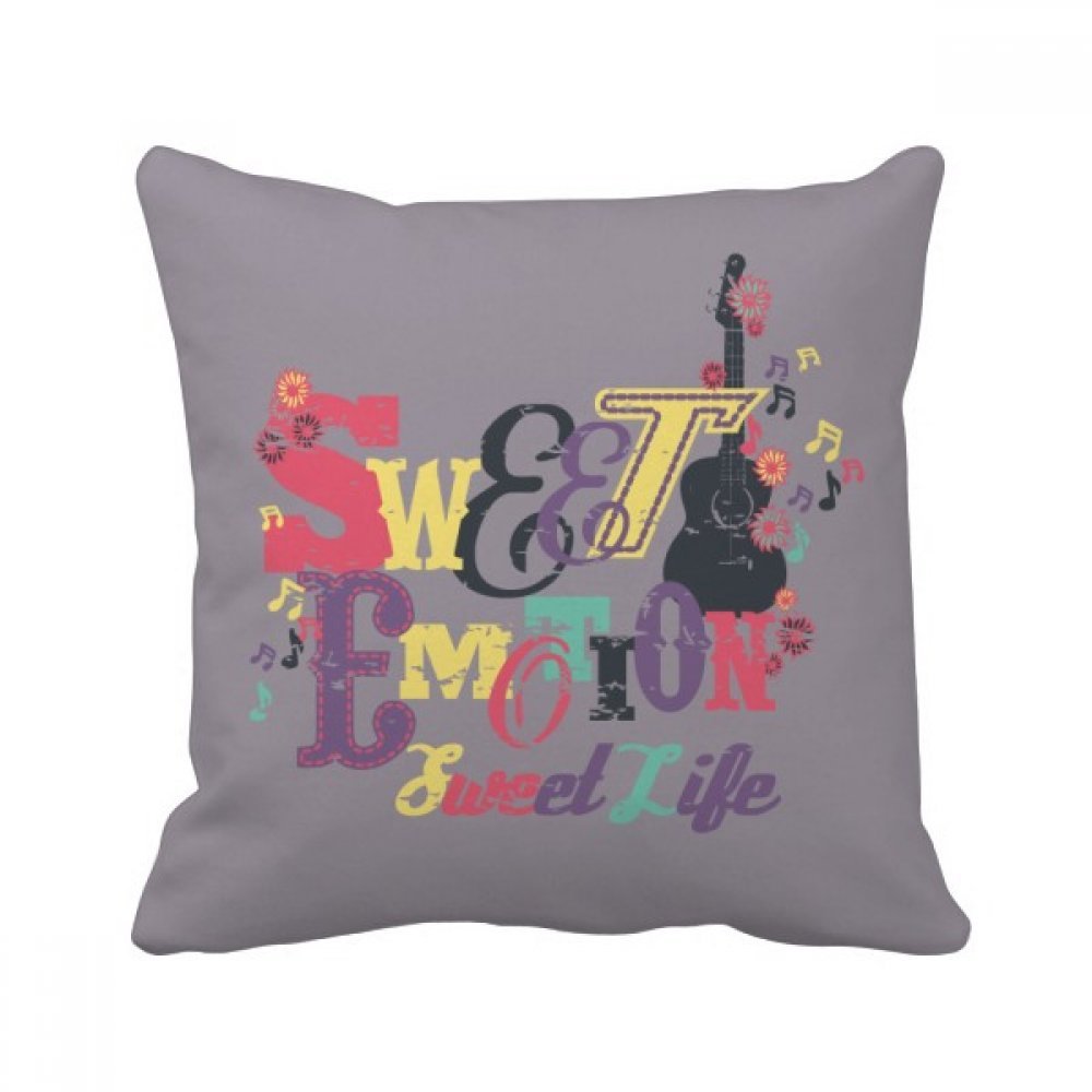 Oreiller guitare électrique 40x40 cm pour raviver un canapé terne et sans vie