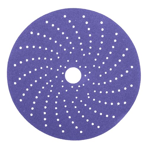 Image of 3M Cubitron II Hookit Clean Sanding Abrasive Disc 31368, 5 in, 150+ Grade, Pack of 50 Discs, Virtually Dust-Free, High Performance, Long Lasting, Multi-Hole Pattern, for Automotive Sanding