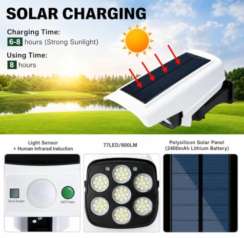 Image of Pack of 1 Camera Shape Solar LED Light Fixture with Remote Control