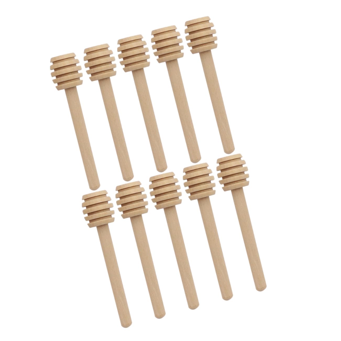 BESTYASH 10Pcs Honey Sticks Practical Honey Dipper and Stirring Tools for Coffee Tea Jam and Syrup Creative Long Handle Mixing Rods for Kitchen Use
