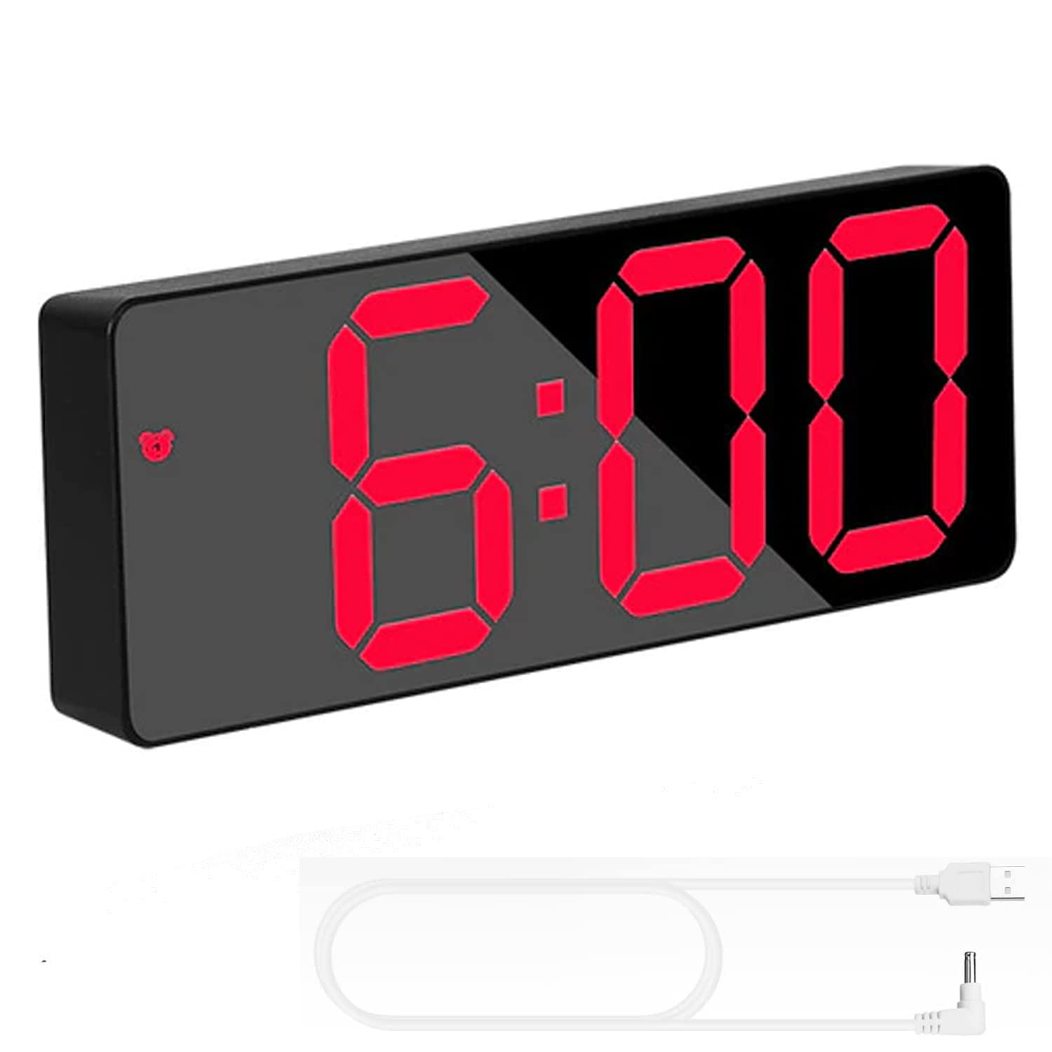 TriLine LED Digital Desk Clock