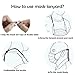 20 Pieces Face Mask Lanyard for Women Men Mask Lanyard With Clips Mask Holder Adjustable Length Glasses Chain Hanger Cords String Necklace Comfortable Around Neck
