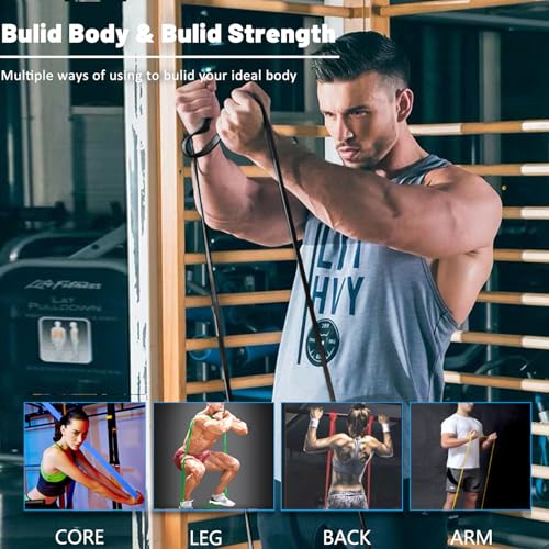 Image of Resistance Bands, Pull Up Assist Bands - Workout Bands, Eexercise Bands, Long Resistance Bands Set for Working Out, Fitness, Training, Physical Therapy for Men Women
