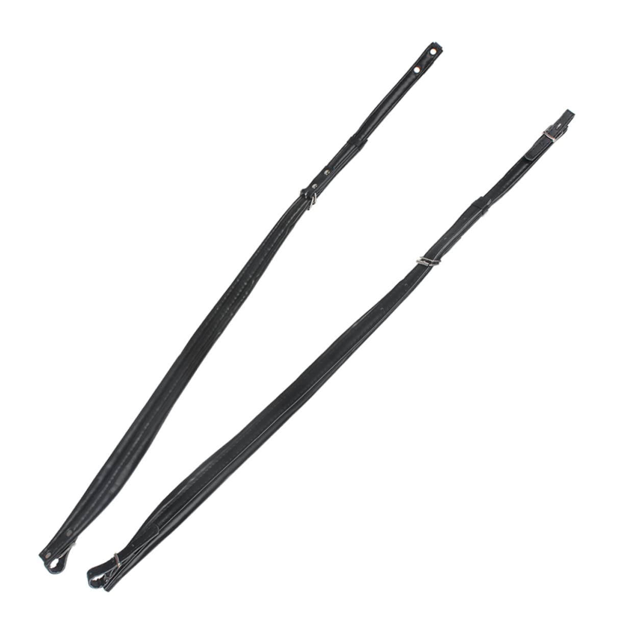 BESTonZON Gepolstertes Akkordeongurt-set mit Verstellbarer Geeignet für Akkordeons Bässe aus Hochwertigem Leder Abrieb und Verschleißfest Schwarz