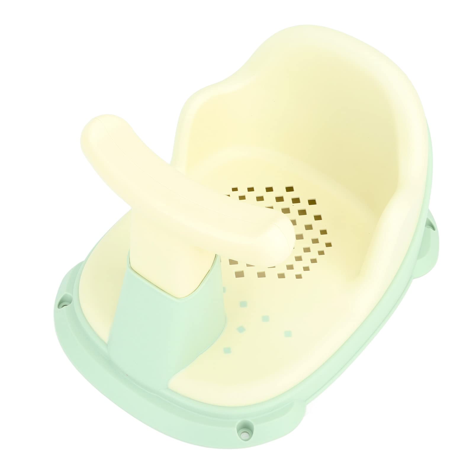 VGEBY Seggiolino da Bagno in Plastica per Neonati, Schienale Regolabile e | Materiale Plastico Antiscivolo, Adatto a Vasche standard. Design Leggero e Pieghevole per Facile riporlo. Compatibile con