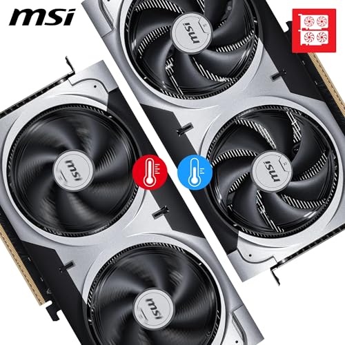 Placa de Vídeo MSI RTX 5060 Ti Ventus 2X OC Plus – 8GB GDDR7, Ray Tracing, DLSS 3, Dual Fan – 912-V536-024