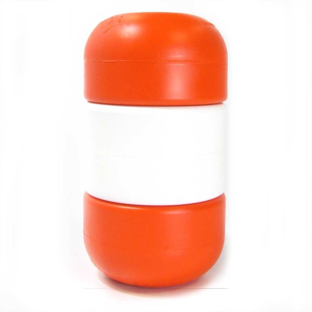 5 Inch x 9 Inch Handi-Lock Float (Orange/White/Orange, 1/2 Inch Rope)