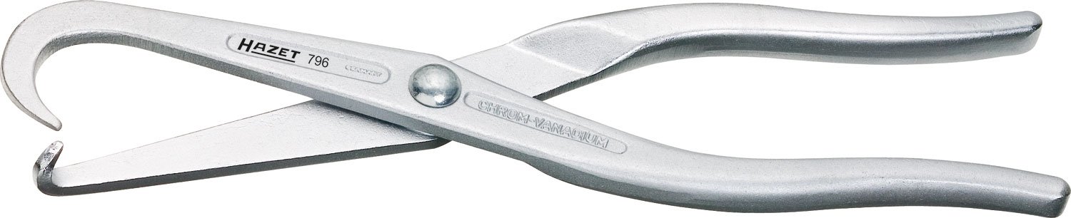 Hazet796 215 mm Brake Spring Pliers - Chrome-Plated