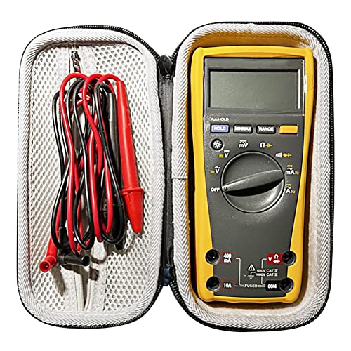 Image of Hard Case for Fluke Multimeter,EVA Hard Shell Protective Storage Bag Carrying Case for Fluke F175C F177C F179C Multimeter (Black)