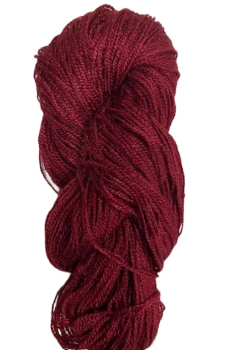 Image of Knitting Wool, 100 gm, Woolen Crochet Yarn for Knitting and Crocheting (Maroon)