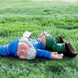 SMEILEE Nains de jardin, Nains de jardin drôles, Statue de jardin de gnome, Artisanat de nain de jardin en résine, Décoration de jardin, Décoration pour la terrasse, le balcon (Bleu)