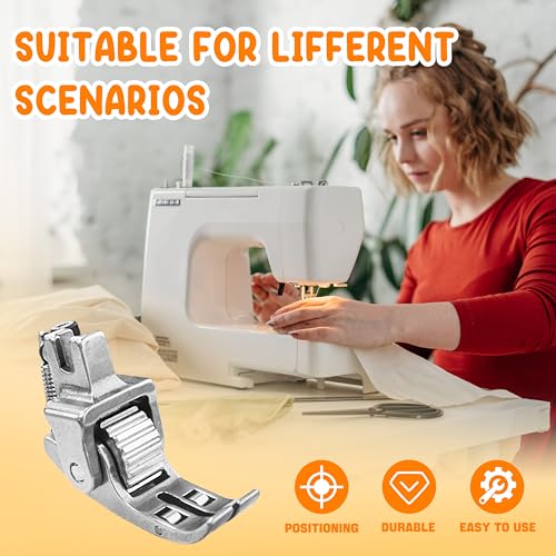 Pie prensatela ajustable para dobladillo enrollado versátil miniatura 4