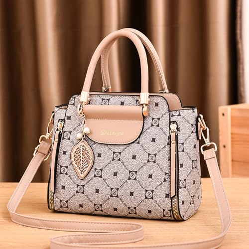 Image of CORIOS Elegant Handbag for Women PU Leather Shoulder Bag Ladies Crossbody Bag Fashion Messenger Bag Top-handle Bag