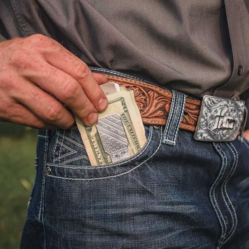 Image of Montana Silversmiths Made in the USA Western Lifestyle Money Clip (All American)