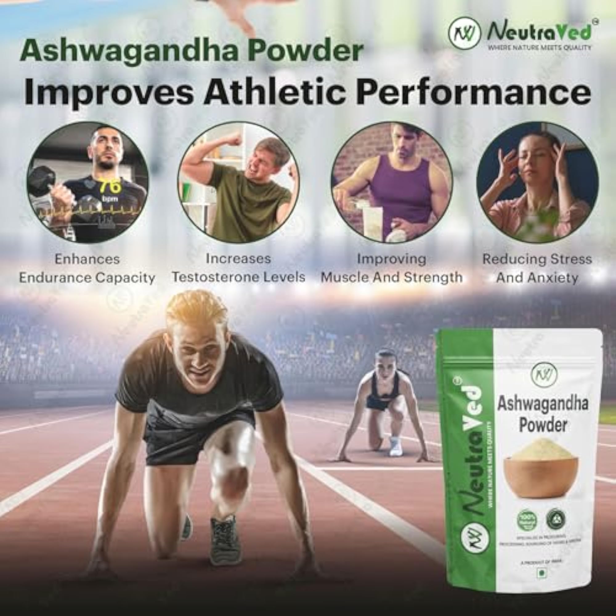 Neutraved 100% Natural Ashwagandha Powder, 200g