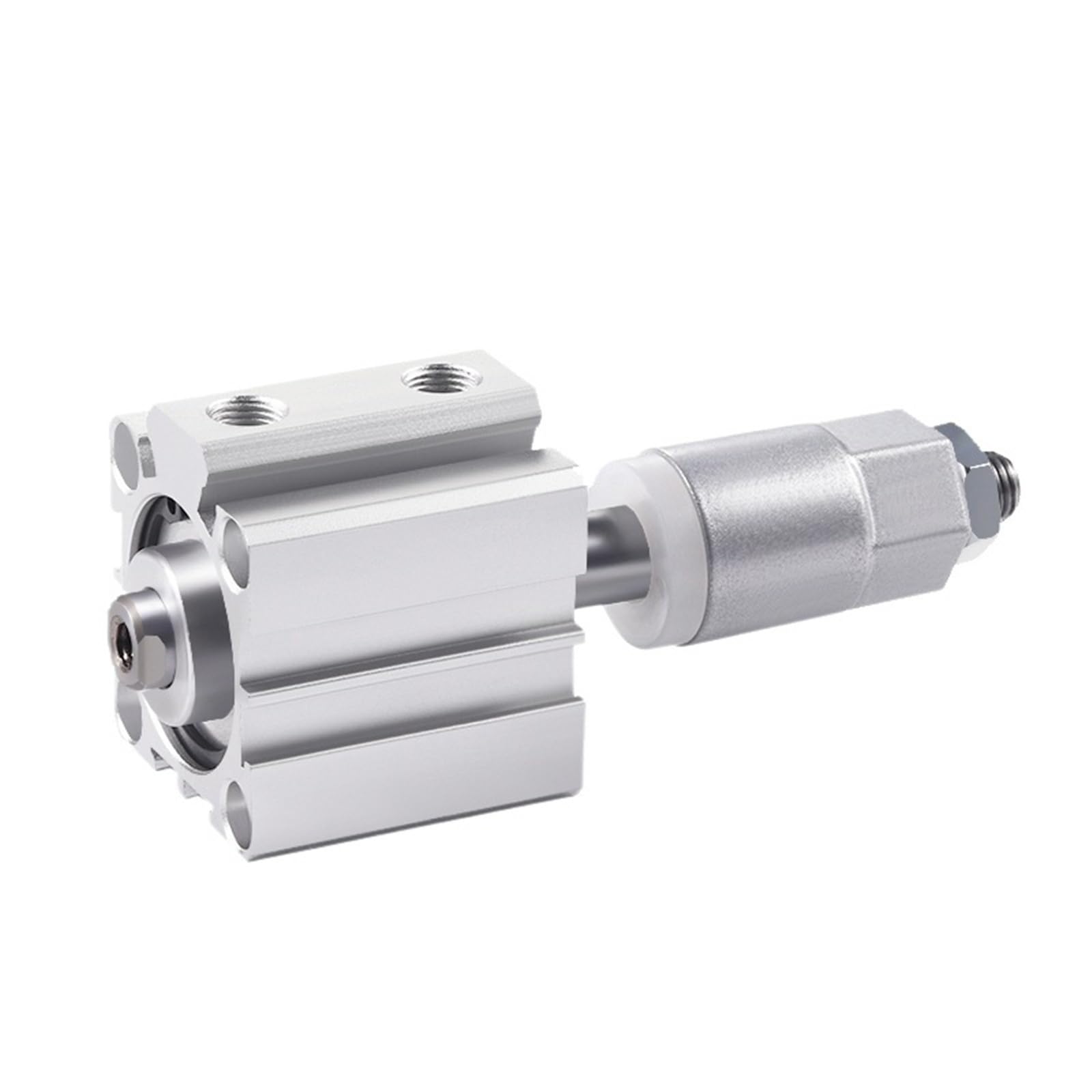 Cylindre pneumatique double effet à course réglable pour machine