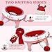 SENTRO Knitting Machine, 40 Needles Automatic Circular Knitting Loom Machine for Kids/Adults Beginners, Double Knit Loom Crochet Machine Kit for Hat,Socks,Scarves,Gloves,Sweater(for 3-5mm Wool Yarn)