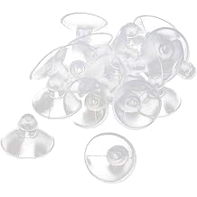 20PCS 18mm/0.7" Furniture Desk Glass Transparent Anti-Collision Suction Cups Sucker Hanger Pads for Glass Plastic Without Hooks