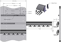 Vista 1 de TAG Hardware Designer Organizador de armario telescópico de extensión completa de 15 ganchos (cromo pulido)