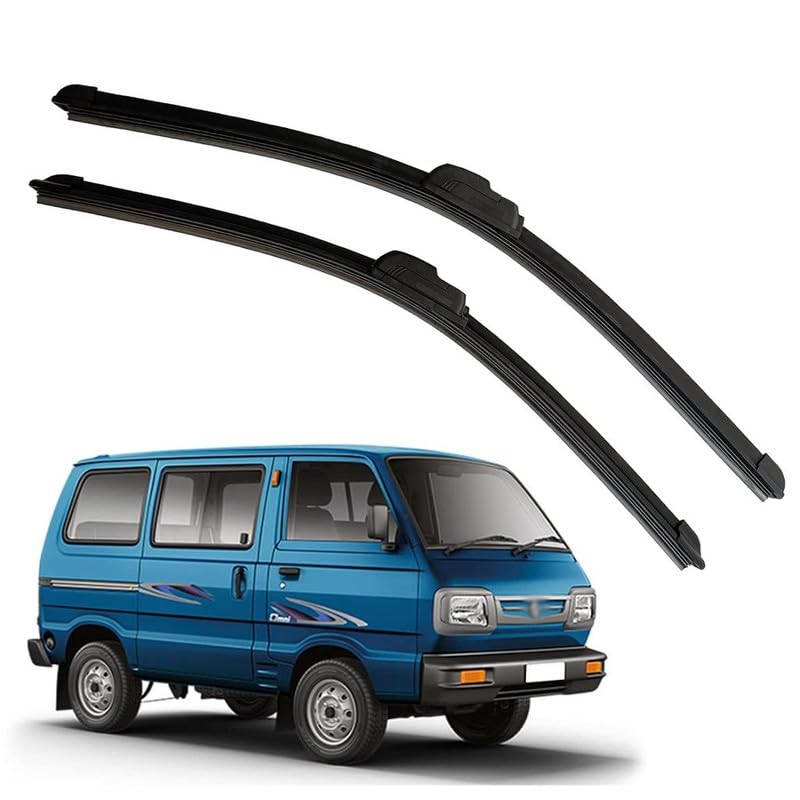 Image of Audio WHeels Perfect Fitting Frameless Windshield 100% Scratch Proof Cleaning Water Repellant Silicon Car Wiper Blades For Equipment Replacement, Set of 2 (D-12 inch & P-12 inch)