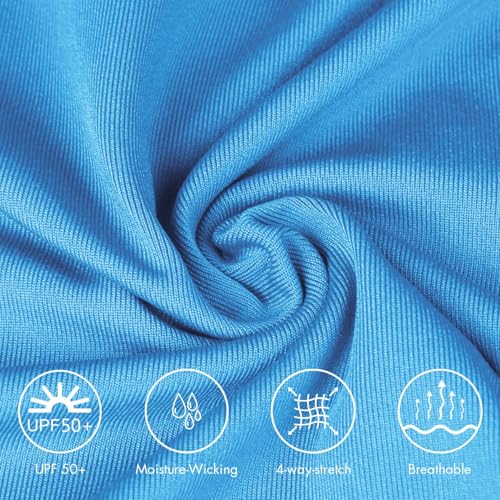 baleaf Men's Long Sleeve Golf Polo Shirt UPF 50 Quick Dry 3 Button Casual Work Outdoor Lightweight Performance Shirts3