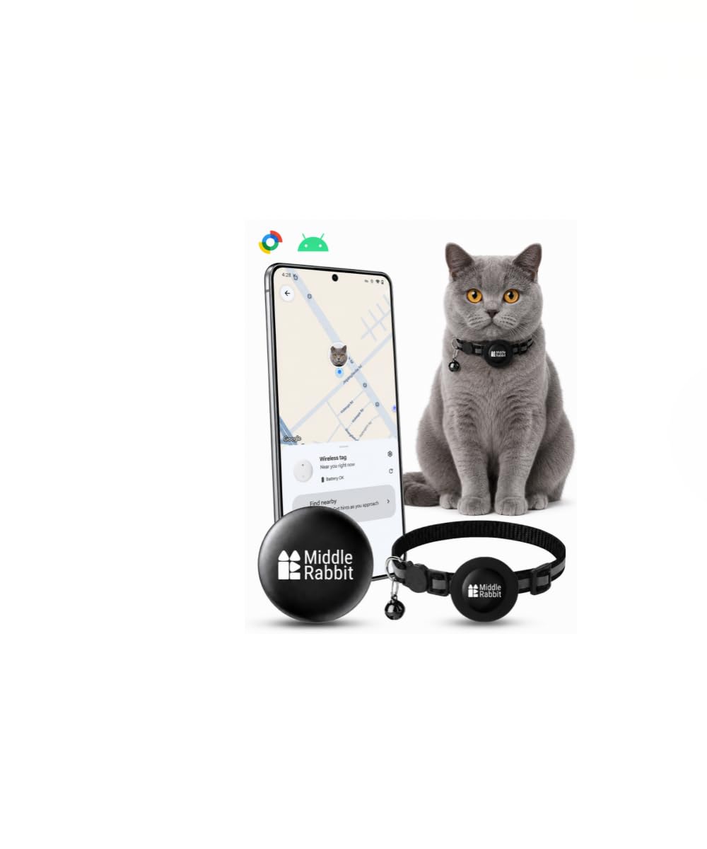 GPS Cat Tracker Collar for Android, Works with Google Find Hub, No Monthly Fee, Pet Tracking Tag for Cats with Lightweight Collar Included, Cat GPS Tracker for Indoor & Outdoor Cats-image-12