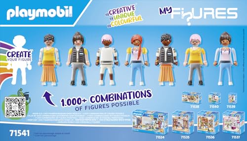 PLAYMOBIL MyLife 71541 MyFigures Shopping, große Einkaufstour durch die Läden, inklusive Einkaufswagen und Einkaufstüte, detailreiches Spielzeug für Kinder ab 5 Jahren