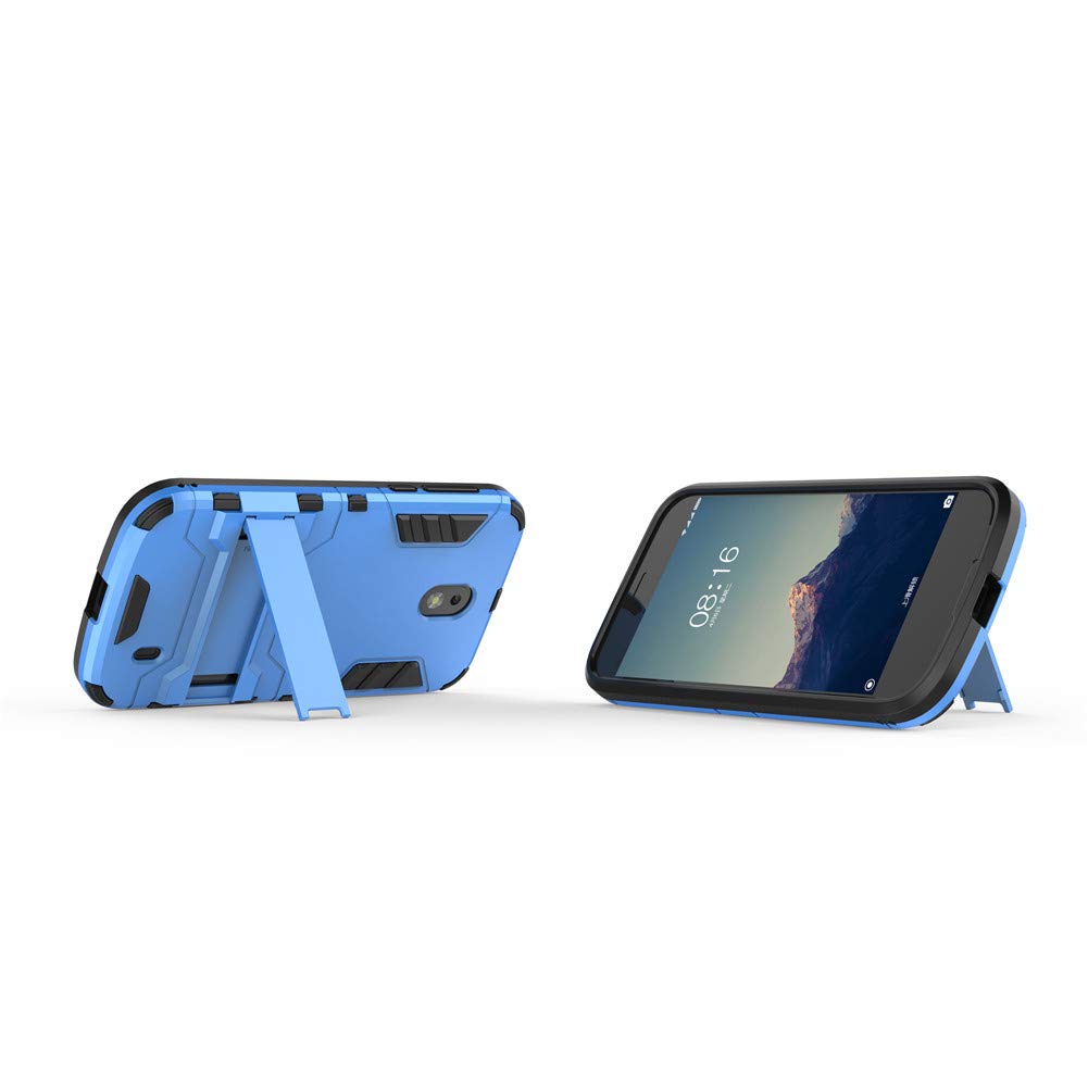 Case for Nokia 1 2018 (4.5 inch) 2 in 1 Shockproof with Kickstand Feature Hybrid Dual Layer Armor Defender Protective Cover (Gold
