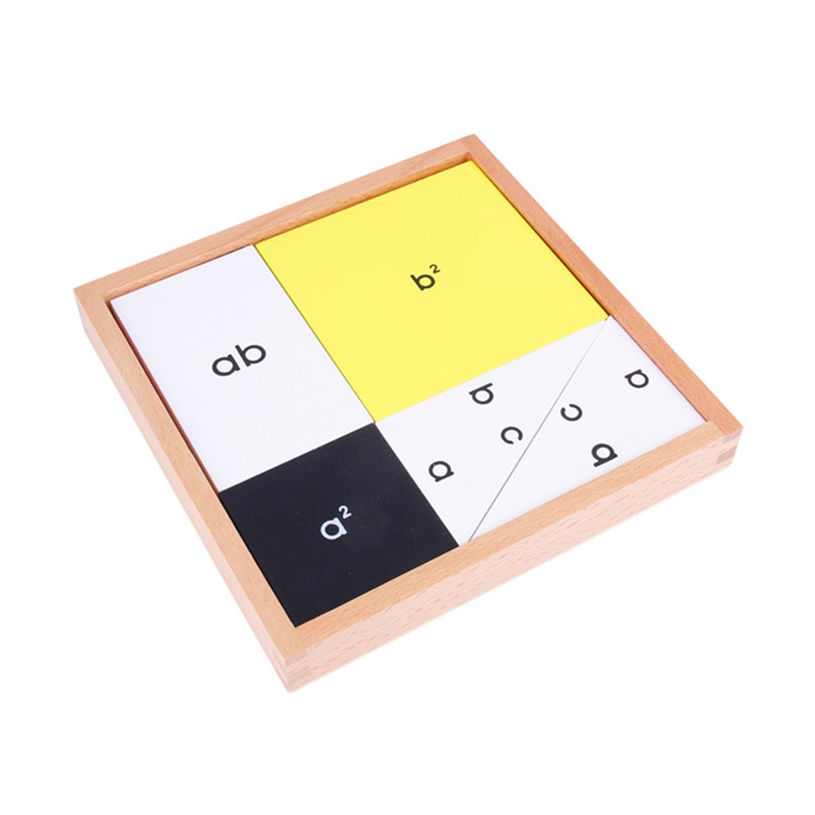 Montessori Pythagoreisches Theorem Holzspielzeug, Mathematisches Lernmaterial für visuelles Lernen,Model a
