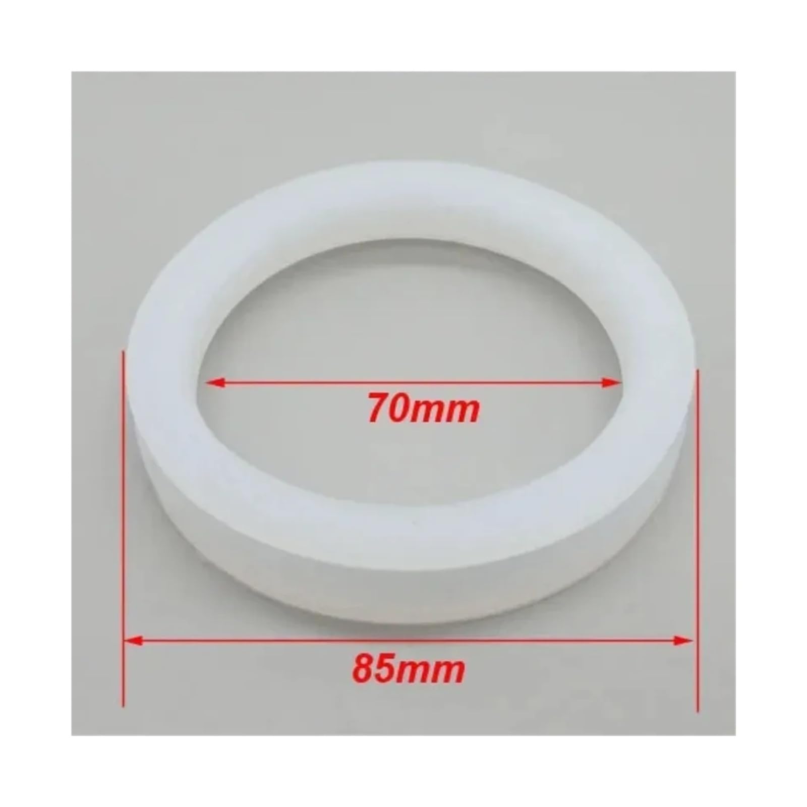 Anillo redondo de sellado de gel de sílice de silicona 20 piezas for calentador de agua solar, tubo de vacío, anillo de goma de silicona, junta de goma de sellado(Ivory)