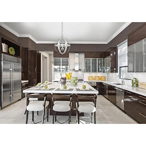 Image of Westinghouse Lighting 6341900 Stella Mira Three-Light Pendant, Brushed Nickel