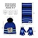 Nickelodeon Boys Toddler Winter, Scarf & Mittens Paw Patrol Marshall Hat, Scarves & Kids Sets, Blue Gloves, Ages 2-4 and Ages 4-7