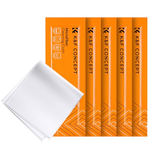 Image of K&F Concept Microfibers Cleaning Cloths 5 Pack - for Smartphones Tablets TV Notebook or Desktop Screen Display Cabinets (5PS)