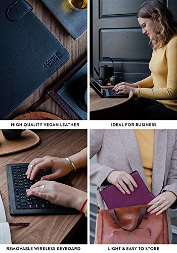Cooper Cases CPR088BLK070 Cooper Infinite Executive Keyboard Case For 7, 7.9, 8 Inch Tablets | Universal Fit | 2-In-1 Leather Folio Cover & Bluetooth Wireless Keyboard thumb #7