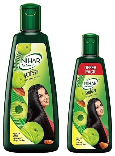 Image of Nihar Shanti Amla Badam Hair Oil, 500 ml & Nihar Shanti Amla Badam Hair Oil, 300 ml