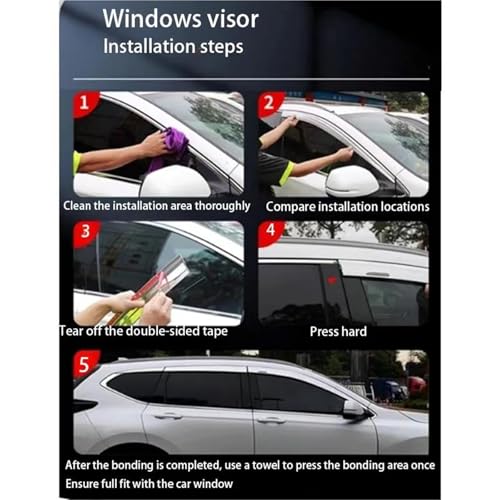 Déflecteur vitre pour Cadillac SRX avec finition chrome