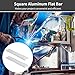 2 PCS Aluminum Flat Bar, 1/2