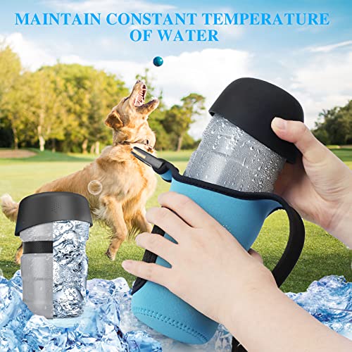 Lesotc Upgraded Dog Water Bottle Foldable,Portable Dog Water Dispenser,Leak Proof Pet Water Bottle For Dogs,Dog Travel Water Bottle For Outdoor Walking,Hiking,Travel,Bpa Free,Lightweight #TOP3