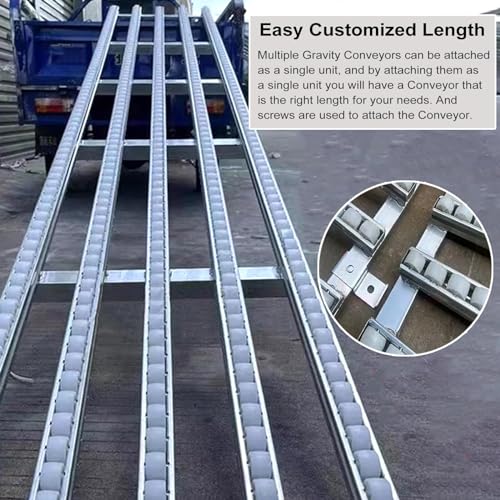 Supporto a rullo trasportatore in acciaio inox ad altezza regolabile, 1,5 m, cinghia di trasporto non alimentata 600 x 500 x 400 mm, perfetta per magazzini e logistica, supporto W16in/40 cm