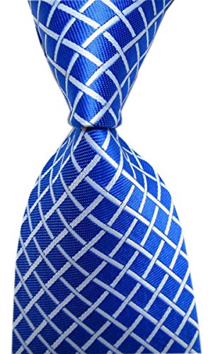 Image of Elfeves Men's Modern Striped Patterned Formal Ties College Daily Woven Neckties